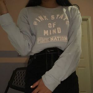 PINK STATE OF MIND CREW NECK